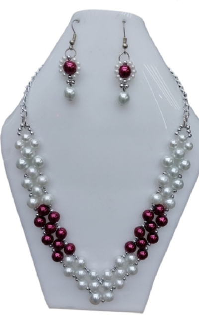 Collar de perlas combinado