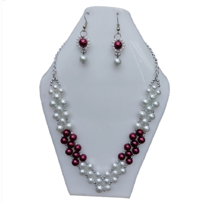 Collar de perlas combinado
