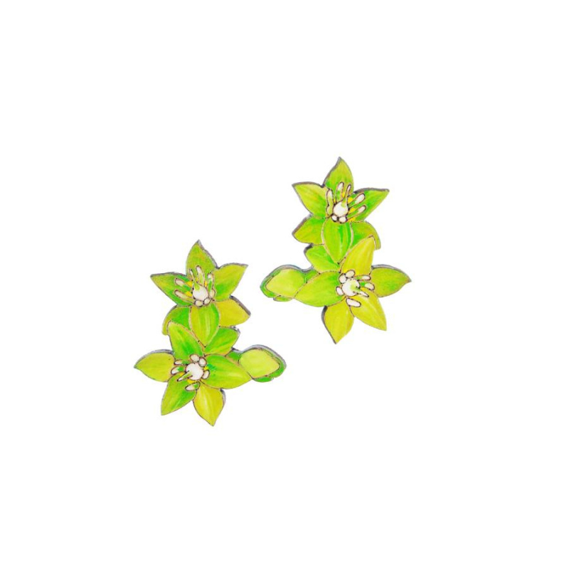 Aretes flor de aguacate 