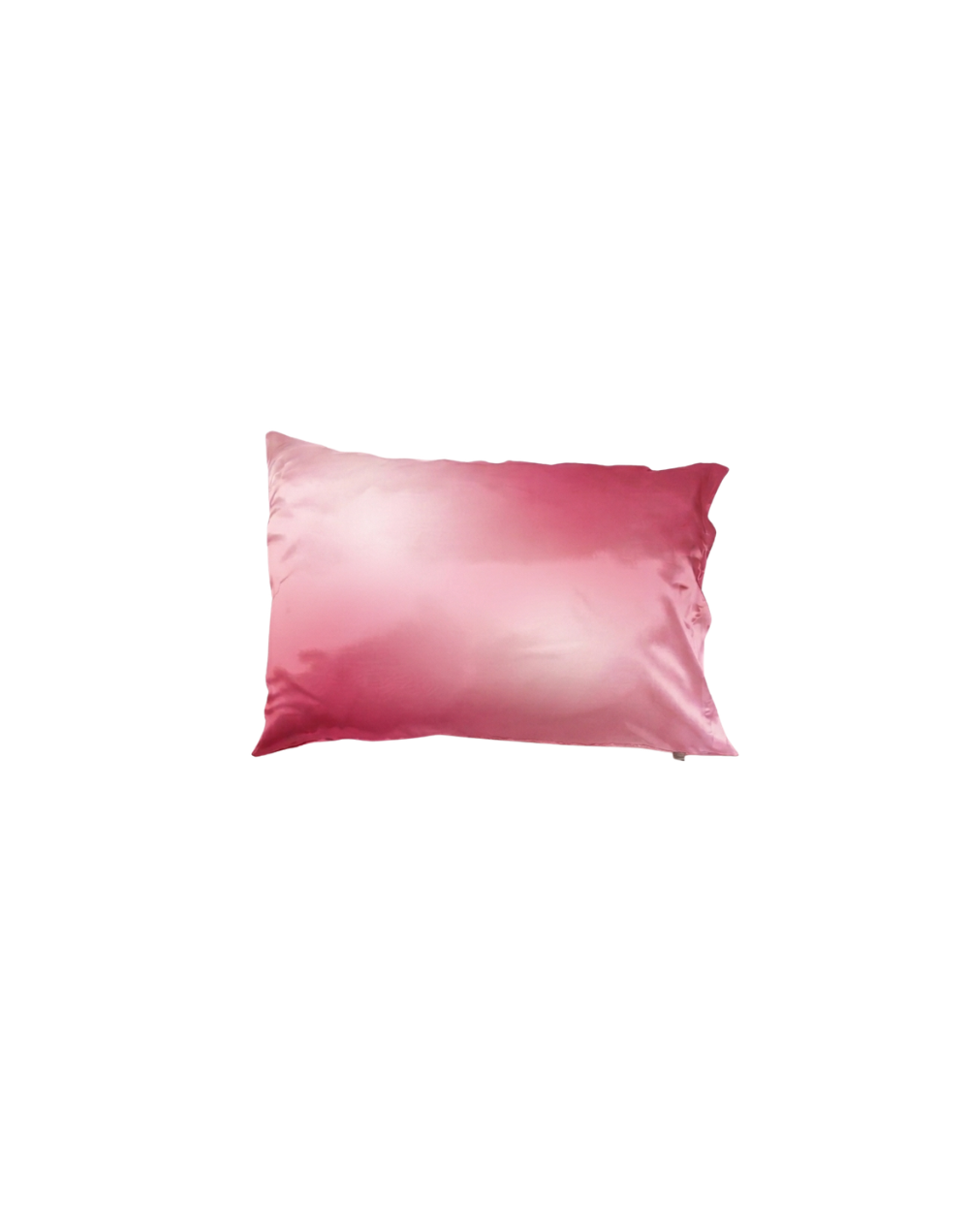 Funda para almohada en satín aura fucsia