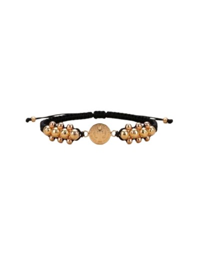 Pulsera tejida en oro laminado de 18K – Morita Joyería Artesanal