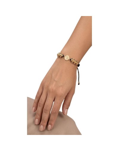 Pulsera tejida en oro laminado de 18K – Morita Joyería Artesanal