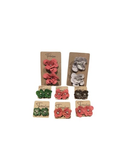 Aretes en forma de flor Rosalias