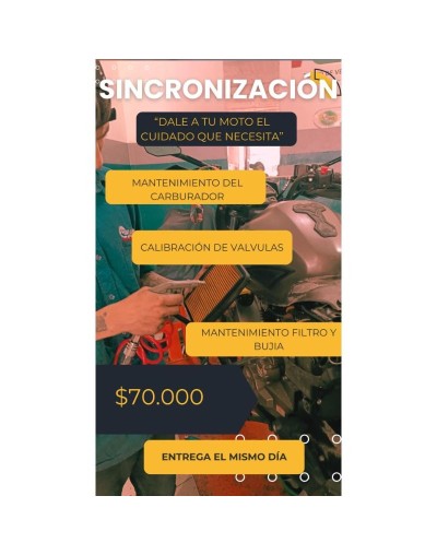Sincronización para motocicletas