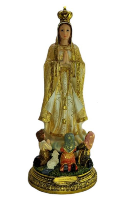 Virgen de fatima gold