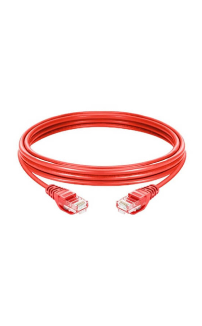 Patch cord categoria 5e 3 metros color rojo