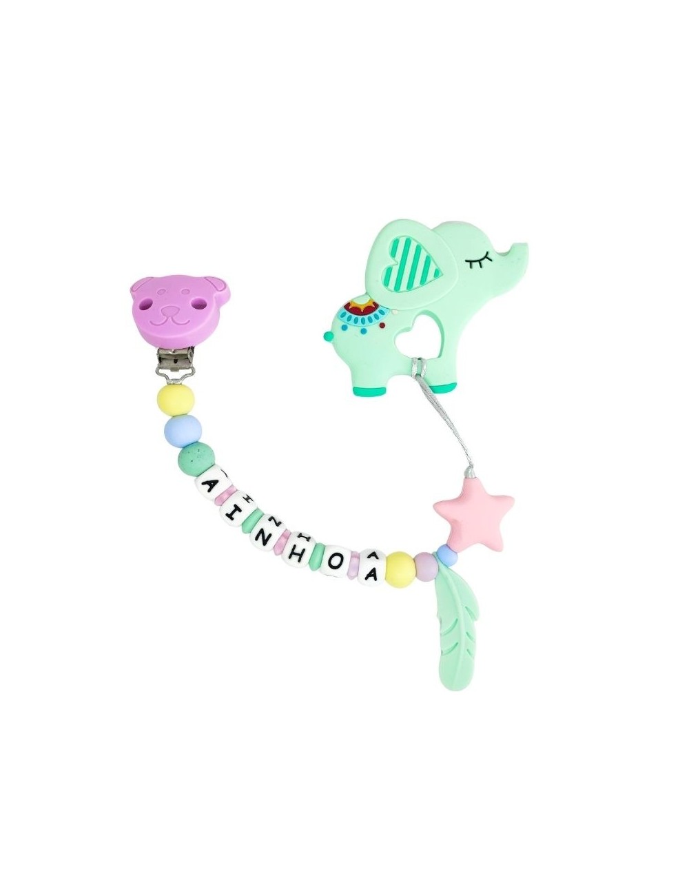 Sujetador Mordedor Personalizado | Regalo Baby Shower | Mami Mauss