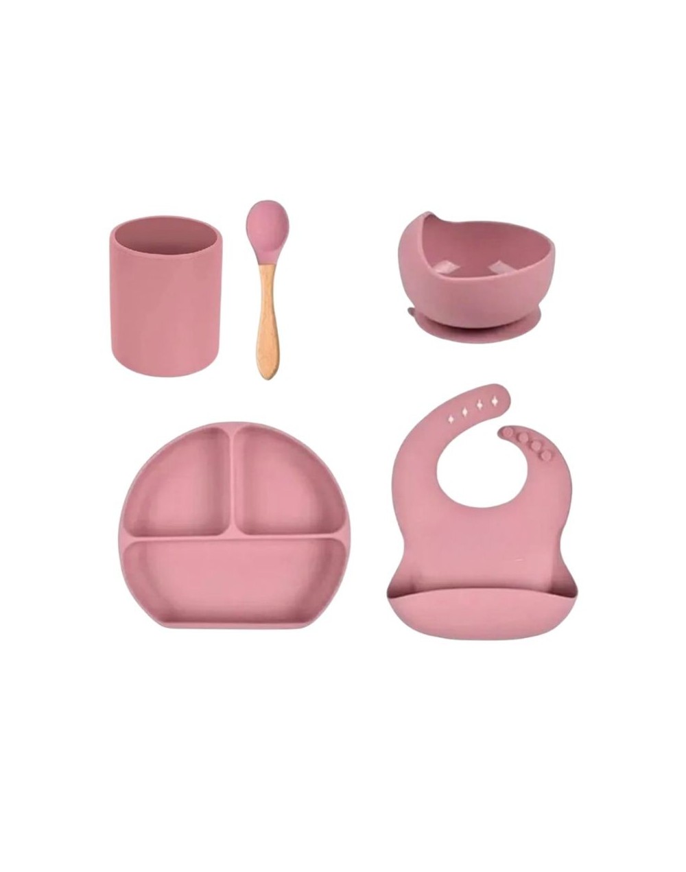 Vajilla de Silicona para Bebé Antideslizante | Mami Mauss