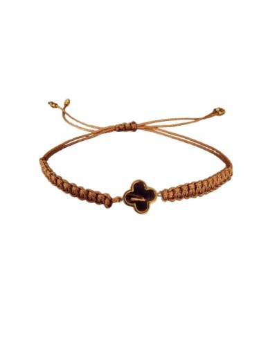 MANILLA TEJIDA COLOR CAFE