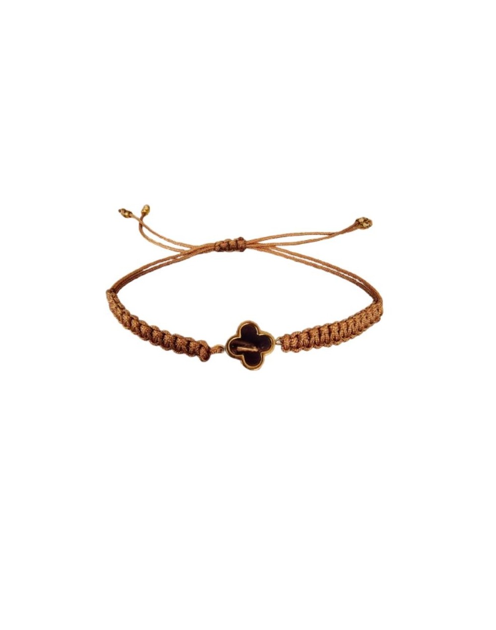 MANILLA TEJIDA COLOR CAFE