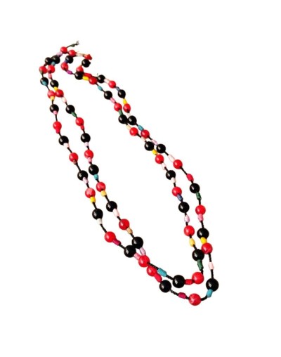 COLLAR LARGO CON NUDOS DE COLORES 