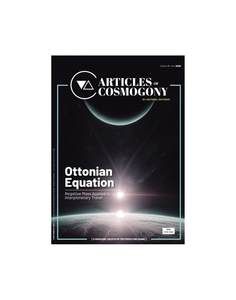 Ottonian Negative Mass Equation Applied to Interplanetary Travel