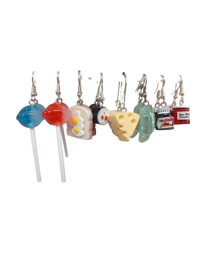 Aretes en resina 