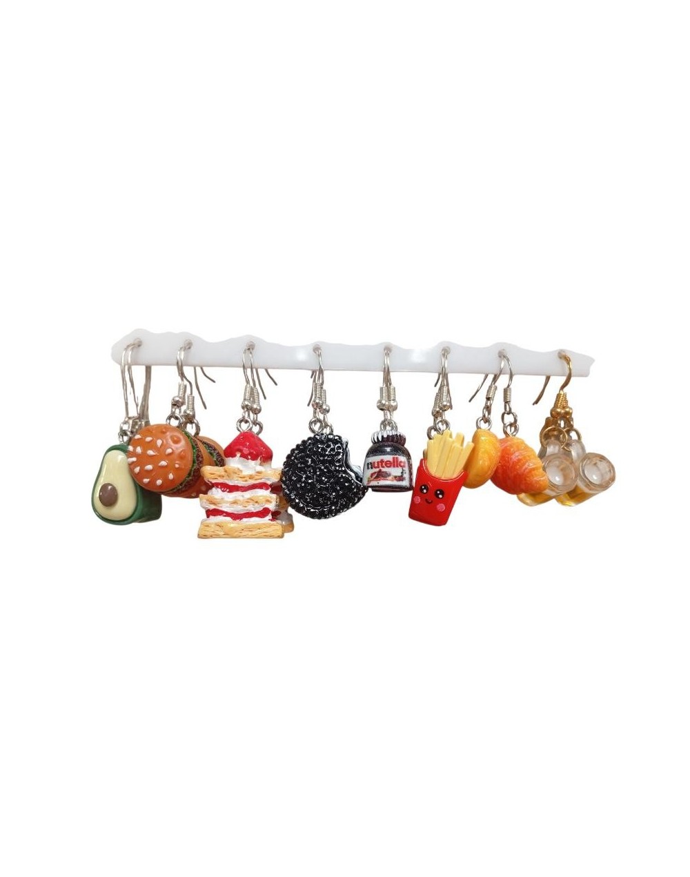 Aretes en resina 