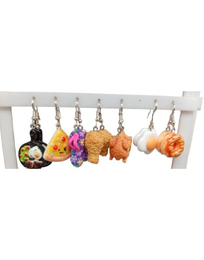 Aretes en resina 