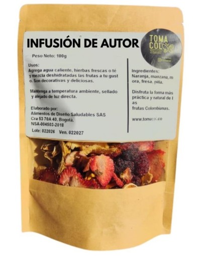 Infusión de Autor: Mix de frutas para saborizar tu agua