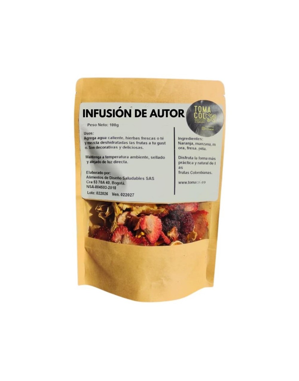 Infusión de Autor: Mix de frutas para saborizar tu agua