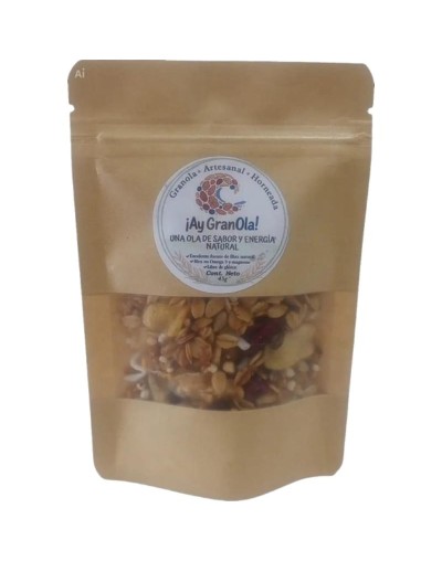 Granola artesanal presentación tipo snack de 45 gr ¡Ay GranOla!