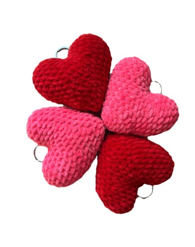 Llavero de Corazón Tejido | Regalo Artesanal Personalizable