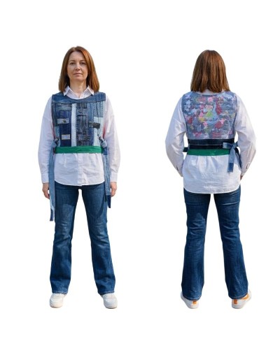 CHALECO ESTRUCTURA DENIM