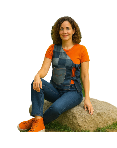 CHALECO MOSAICO TEXTIL