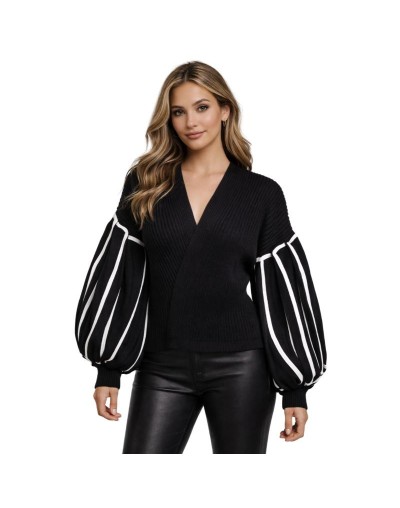 Cardigan Globo Tejido Mujer | Manga Globo en Algodón | Tejidos Alcor