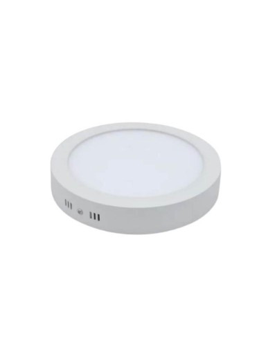Panel led redondo sobreponer 6w luz blanca