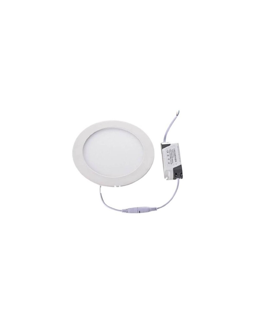 Panel led redondo incrustar 12w luz calida