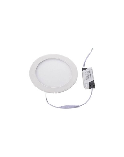 Panel led redondo incrustar 9w luz calida