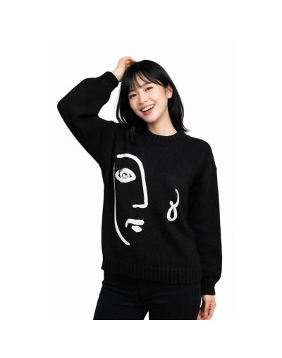 Cardigan Silueta Tejido Mujer | Suéter de Algodón Artesanal | Tejidos Alcor