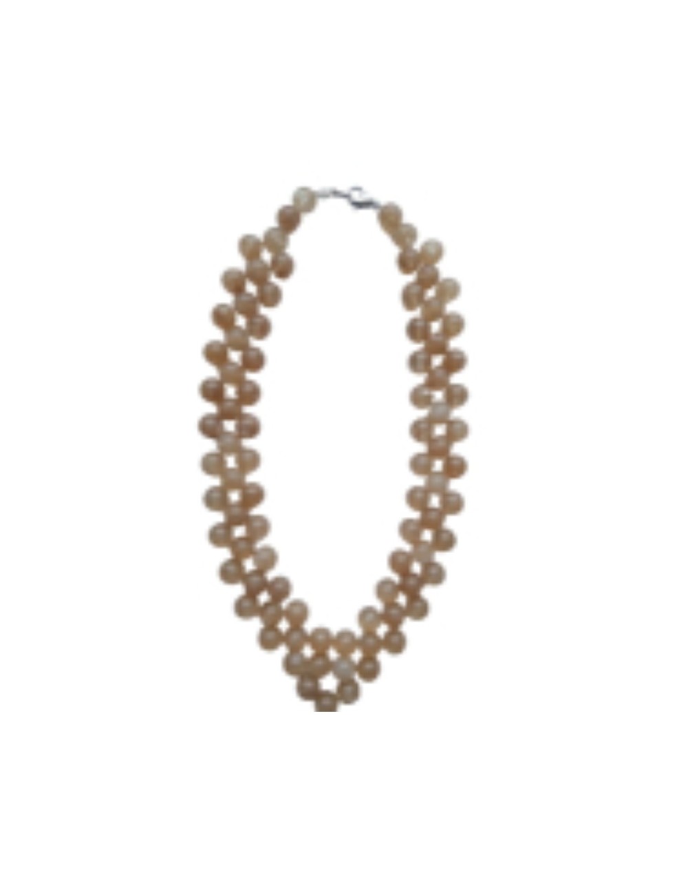 Collar De Citrino En V Pulido 40.2 Cm 