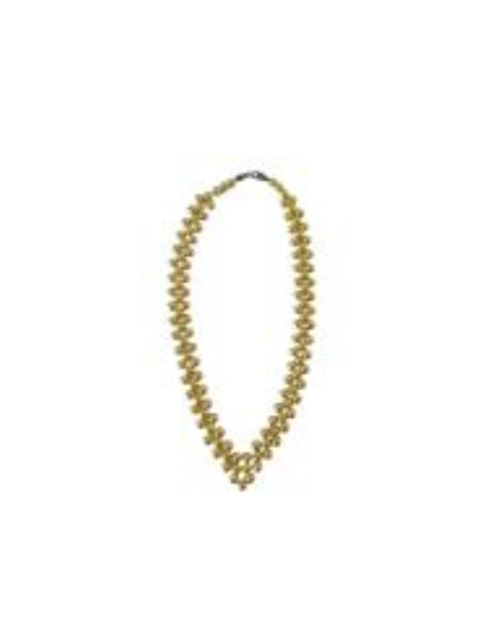 Collar De Acerina Dorada En V 46 Cm