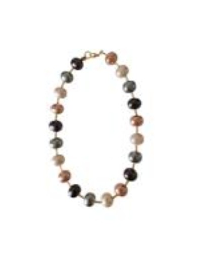 Collar De Perlas Shell Multicolor 41 Cm 