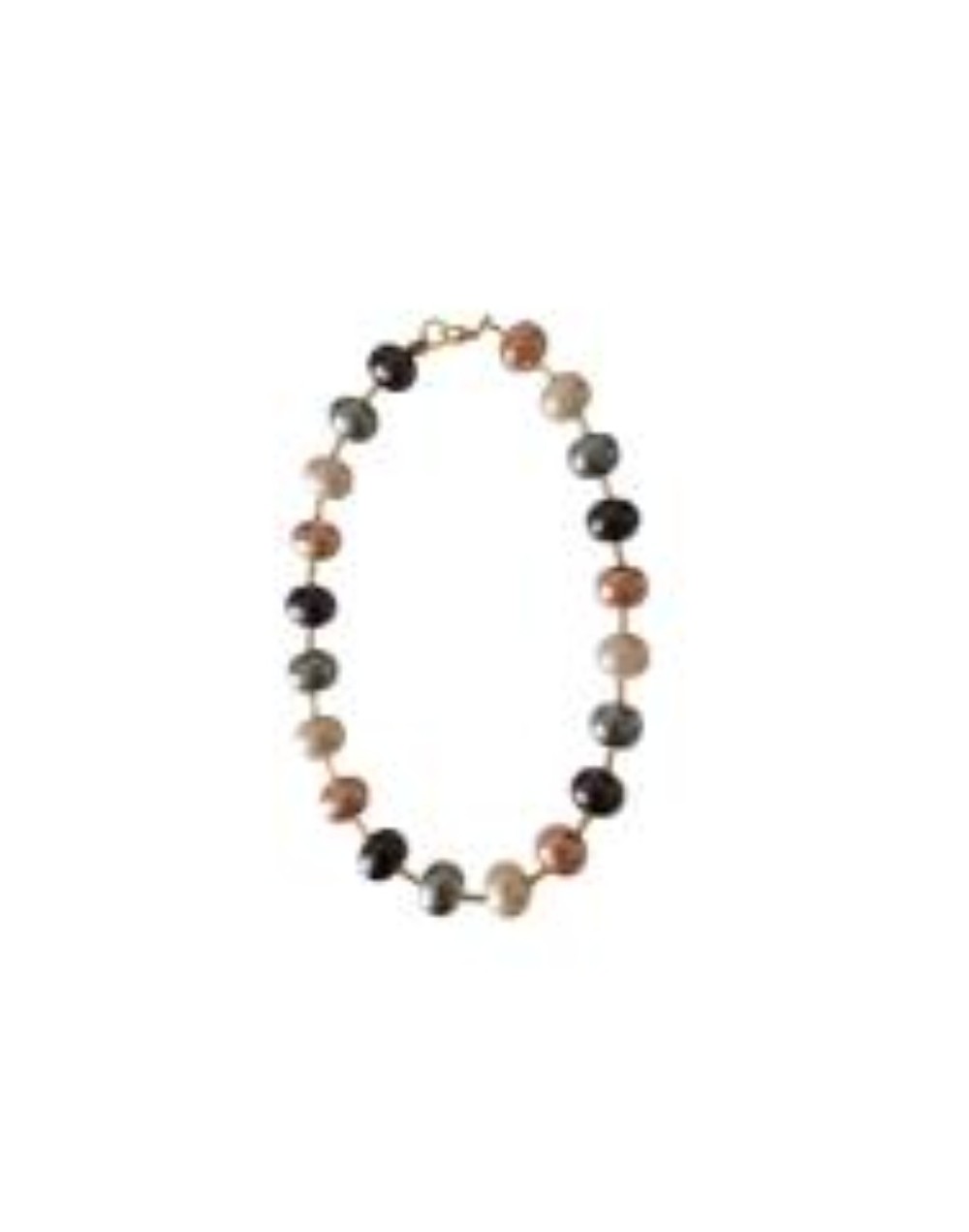 Collar De Perlas Shell Multicolor 41 Cm 