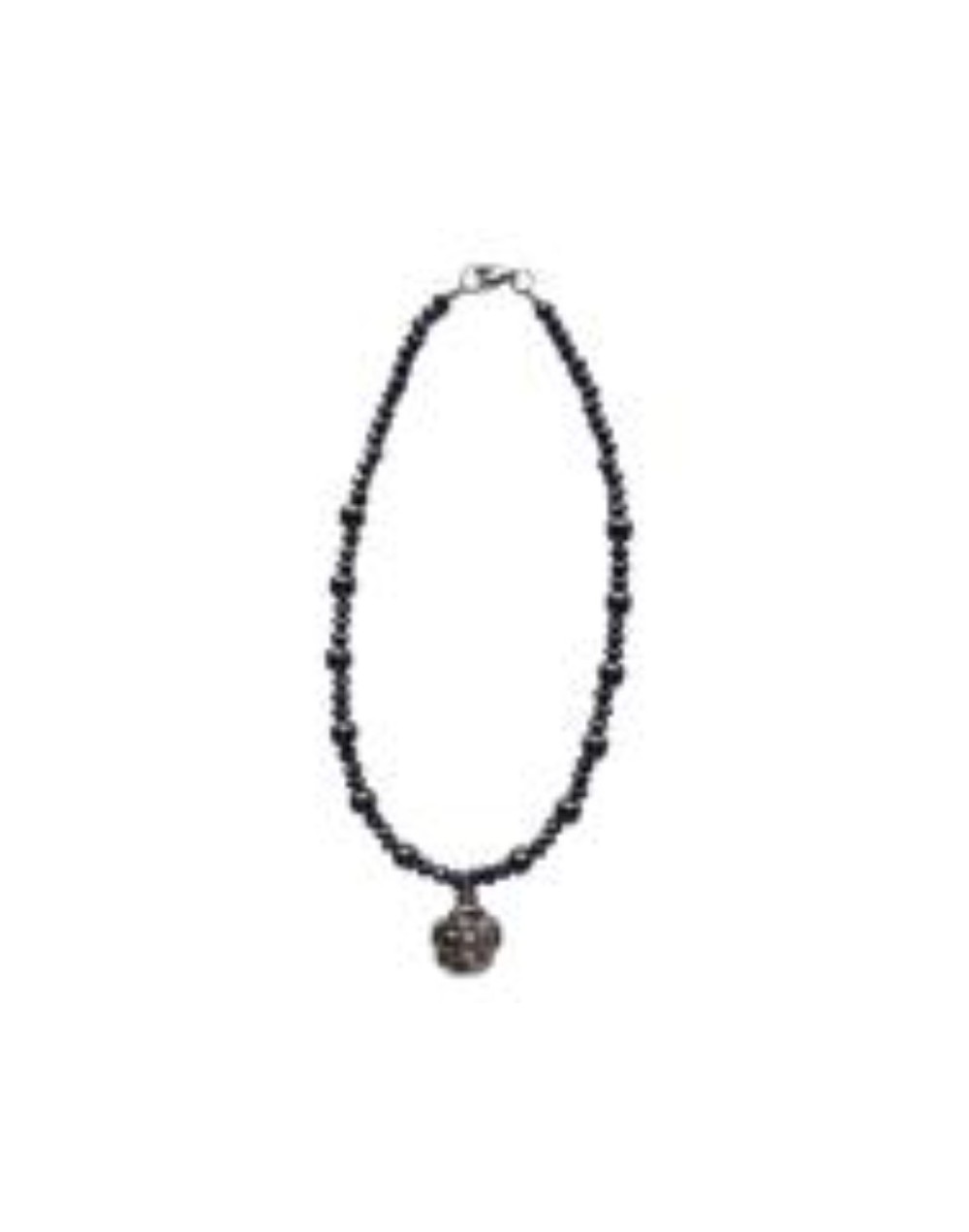 Collar De Acerina Brillante En Grises 49.1cm 
