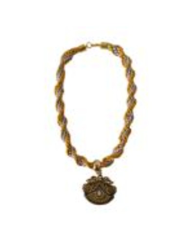 Collar Kumihimo 43.2 Cm Hilo Seda Tejido A Mano