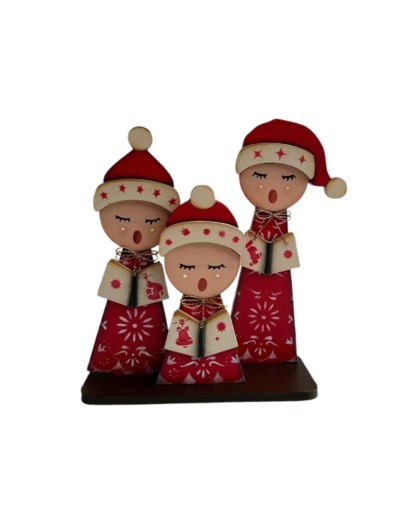 Figura Decorativa de Cantores de Navidad 