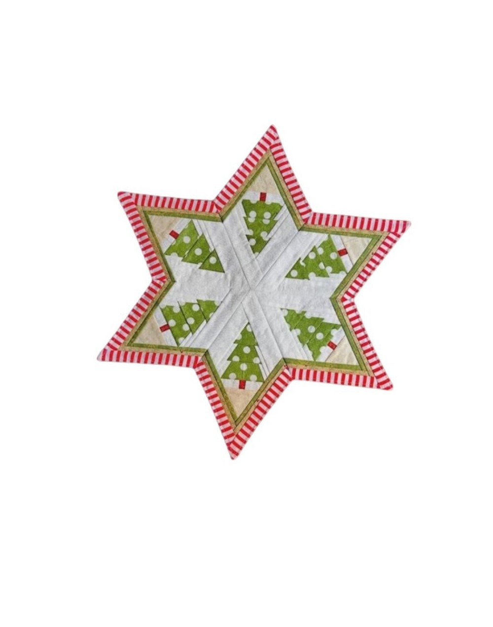 Centro de Mesa Navideño en Tela 