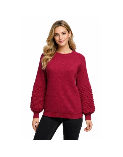 Buzo Manga Burbuja Tejido Mujer | Suéter Manga Globo en Algodón | Tejidos Alcor