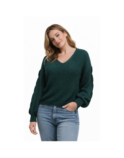 Suéter Trenzado Tejido Mujer | Sweater Artesanal en Algodón | Tejidos Alcor