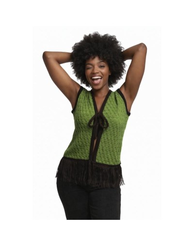 Chaleco Raíz Tejido Mujer | Chaleco Artesanal en Algodón | Tejidos Alcor