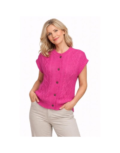 Chaleco Trenzado Tejido Mujer | Chaleco Artesanal en Algodón | Tejidos Alcor