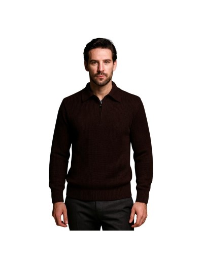 Suéter Hombre con Cremallera | Sweater Tejido en Algodón | Tejidos Alcor