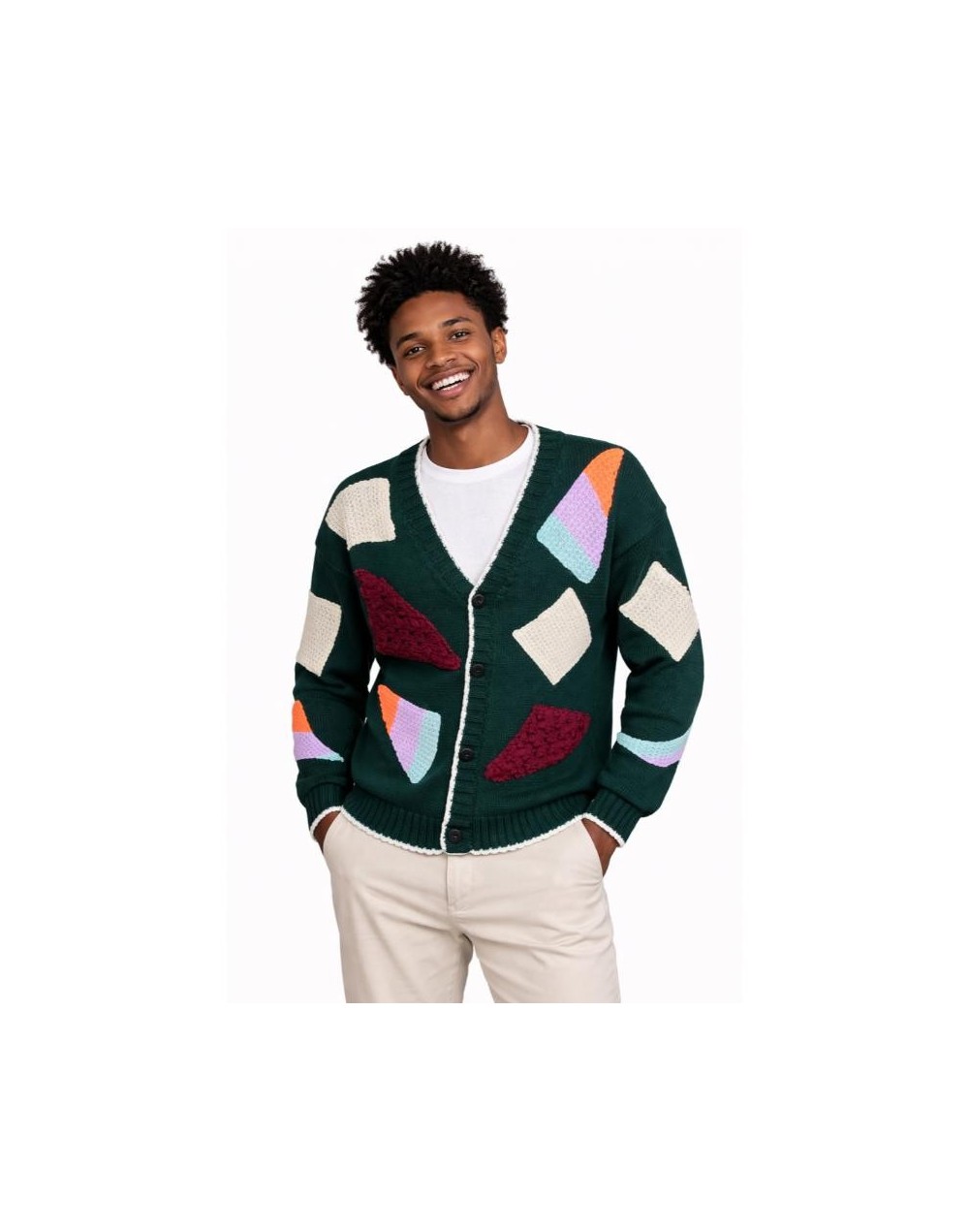 Cárdigan Unisex Tejido en Algodón | Suéter Artesanal | Tejidos Alcor