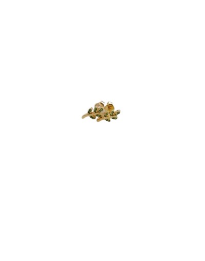 Topitos en oro laminado con forma de hoja