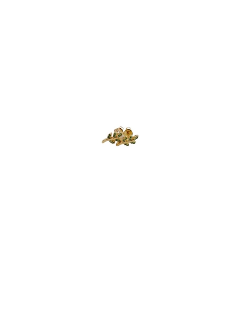 Topitos en oro laminado con forma de hoja