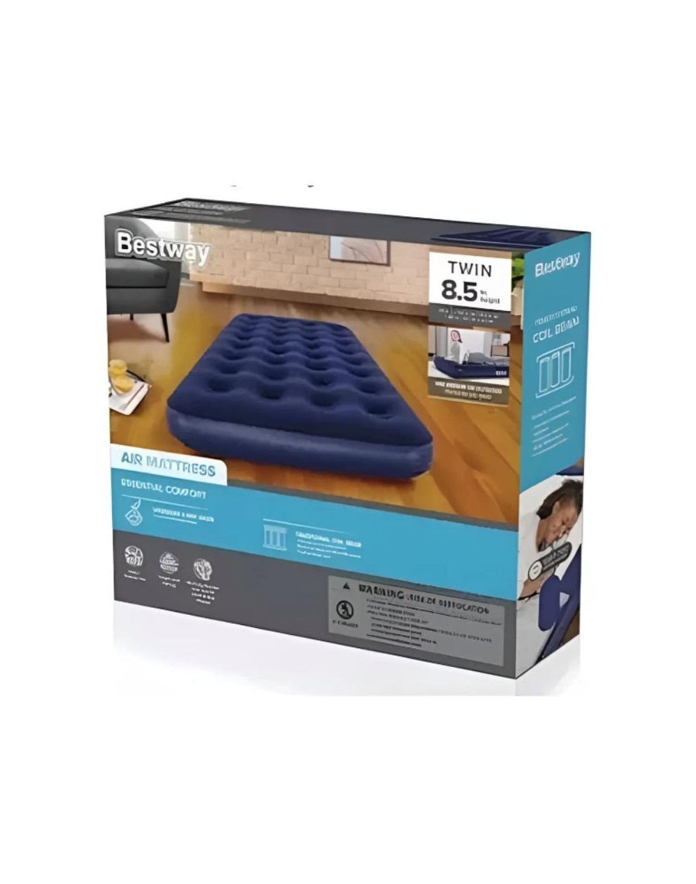 Colchón Inflable Bestwaklimbe Sencillo Con Bomba De Pie