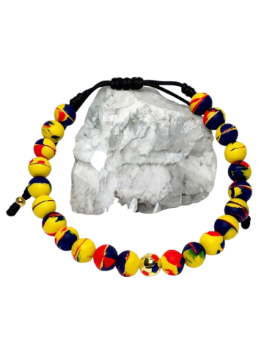 Pulsera Balón Colombia Neopreno y Acero 