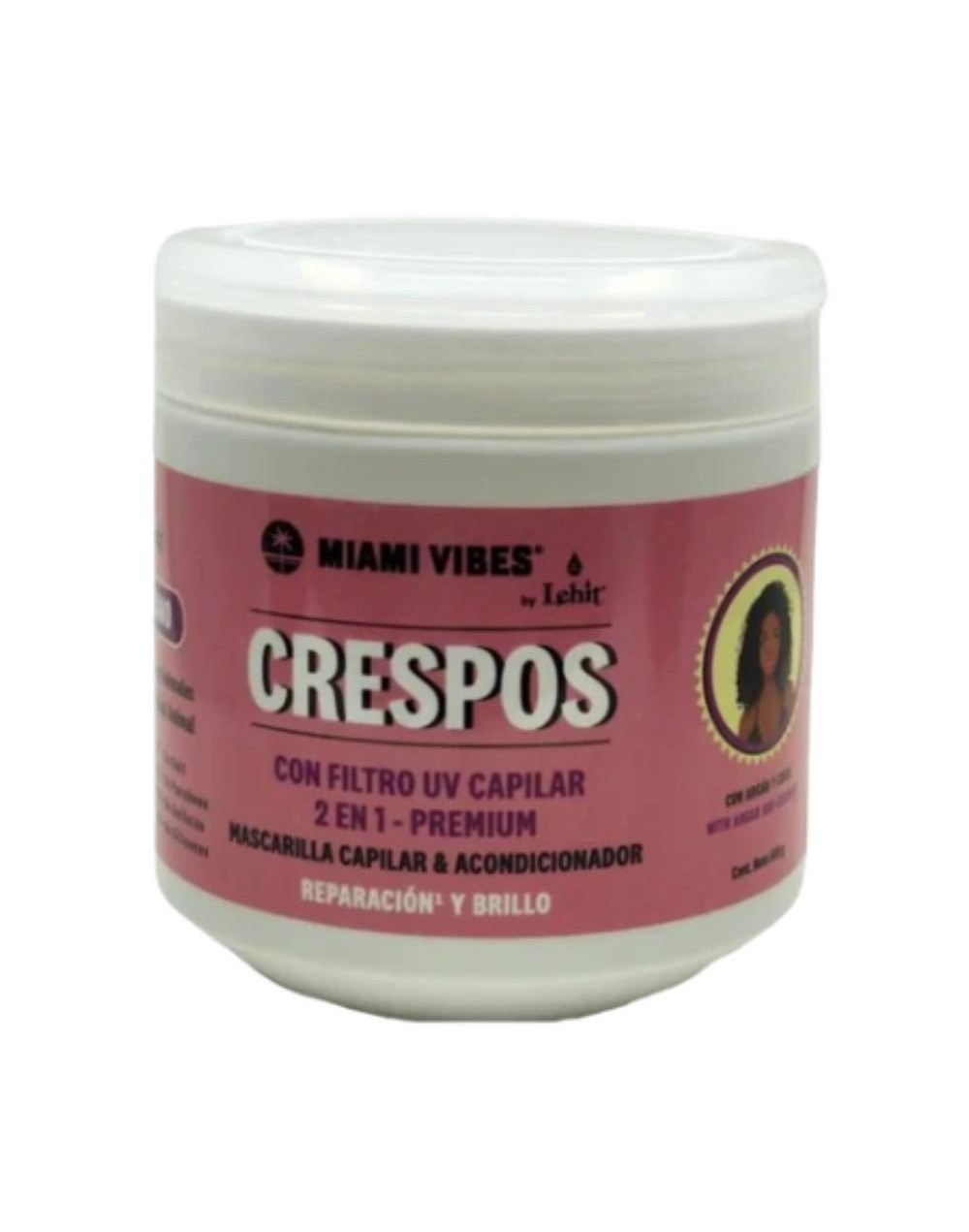 Lehit Miami Vibes Crespos Con Filtro Uv Capilar 2 En 1 Premium 500g 