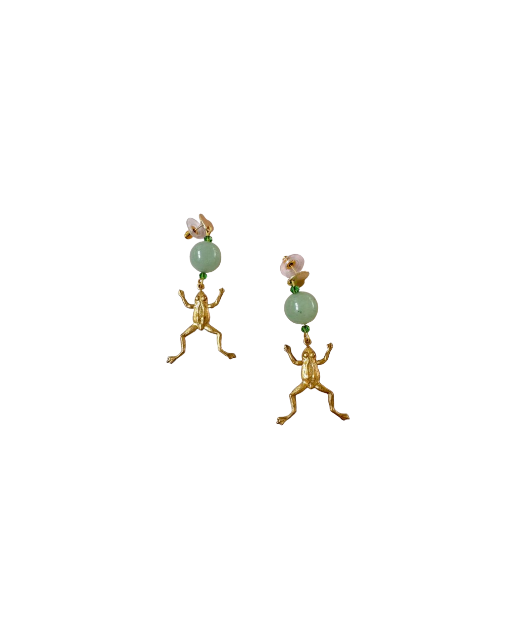 Aretes Litoria áurea Frog